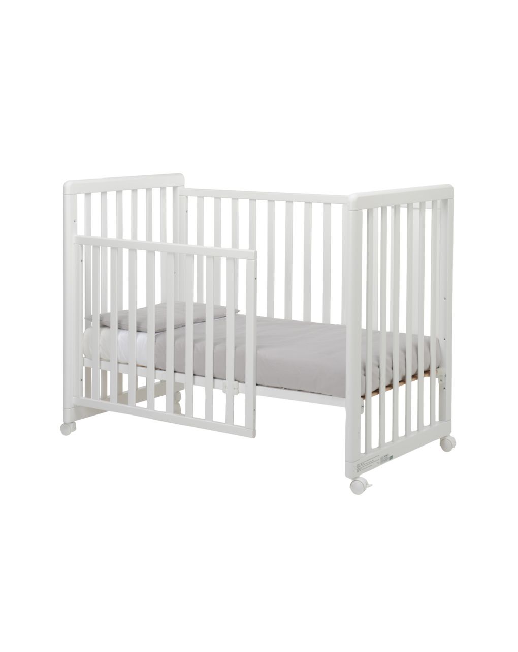 Lettino forever 8 in 1 bianco tessile grey - brevi