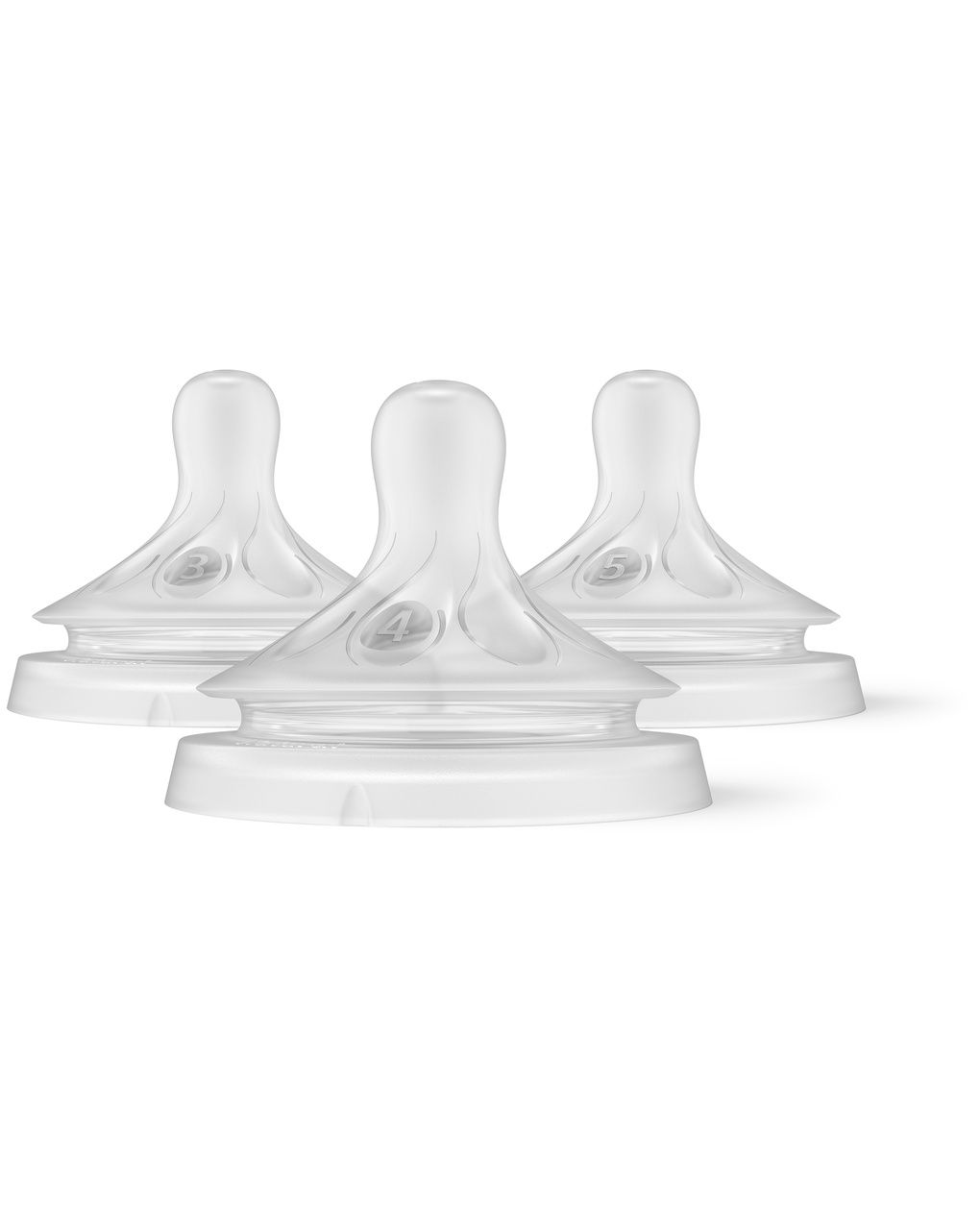 Tettarella natural response set di 3 pezzi confezione mix & match con tettarella x3 (flusso lento, medio, veloce) - philips avent