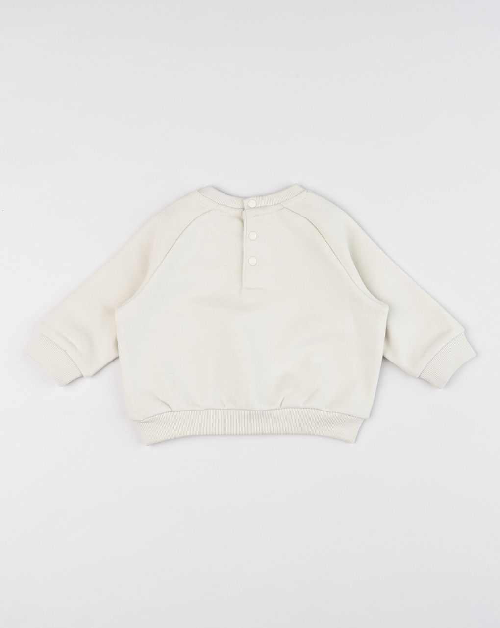 Felpa bimbo beige con tasca