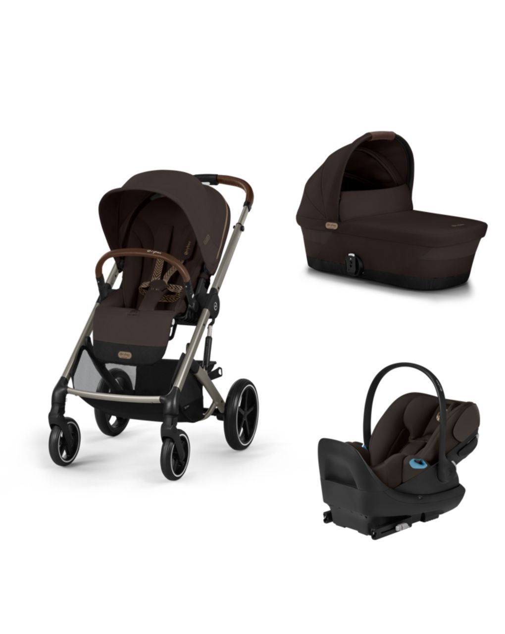 Trio balios s lux tpe nav rich cloud g3 pls chocolate brown+adatt - cybex