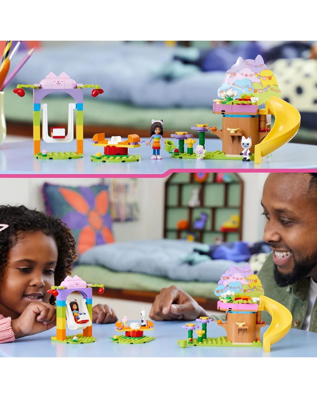 Lego 10788 la casa delle bambole di gabby, casa giocattolo a 4 piani e 8 stanze con i personaggi di gabby, regalo bambini 4+