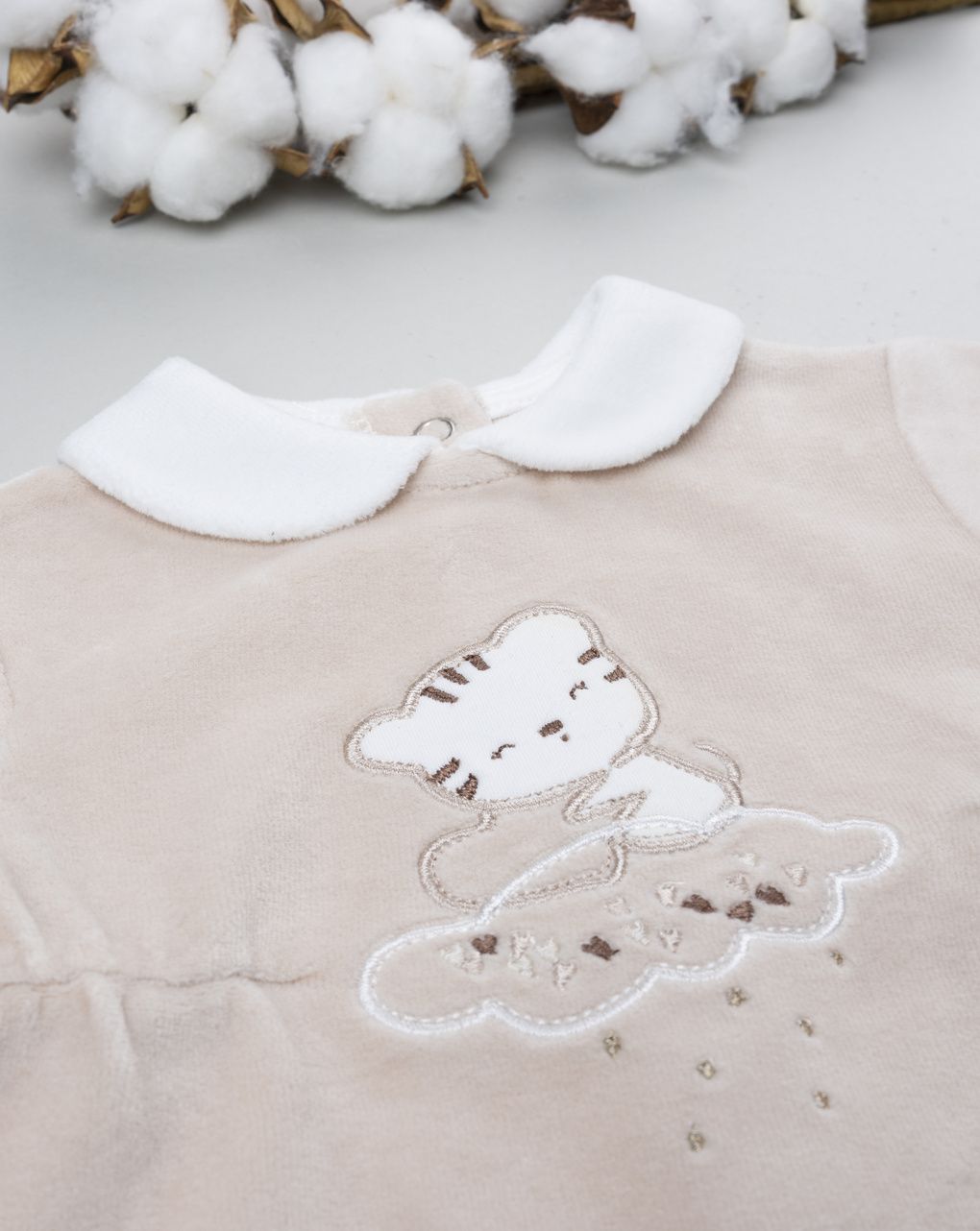 Completo bimba neonata in ciniglia tigre