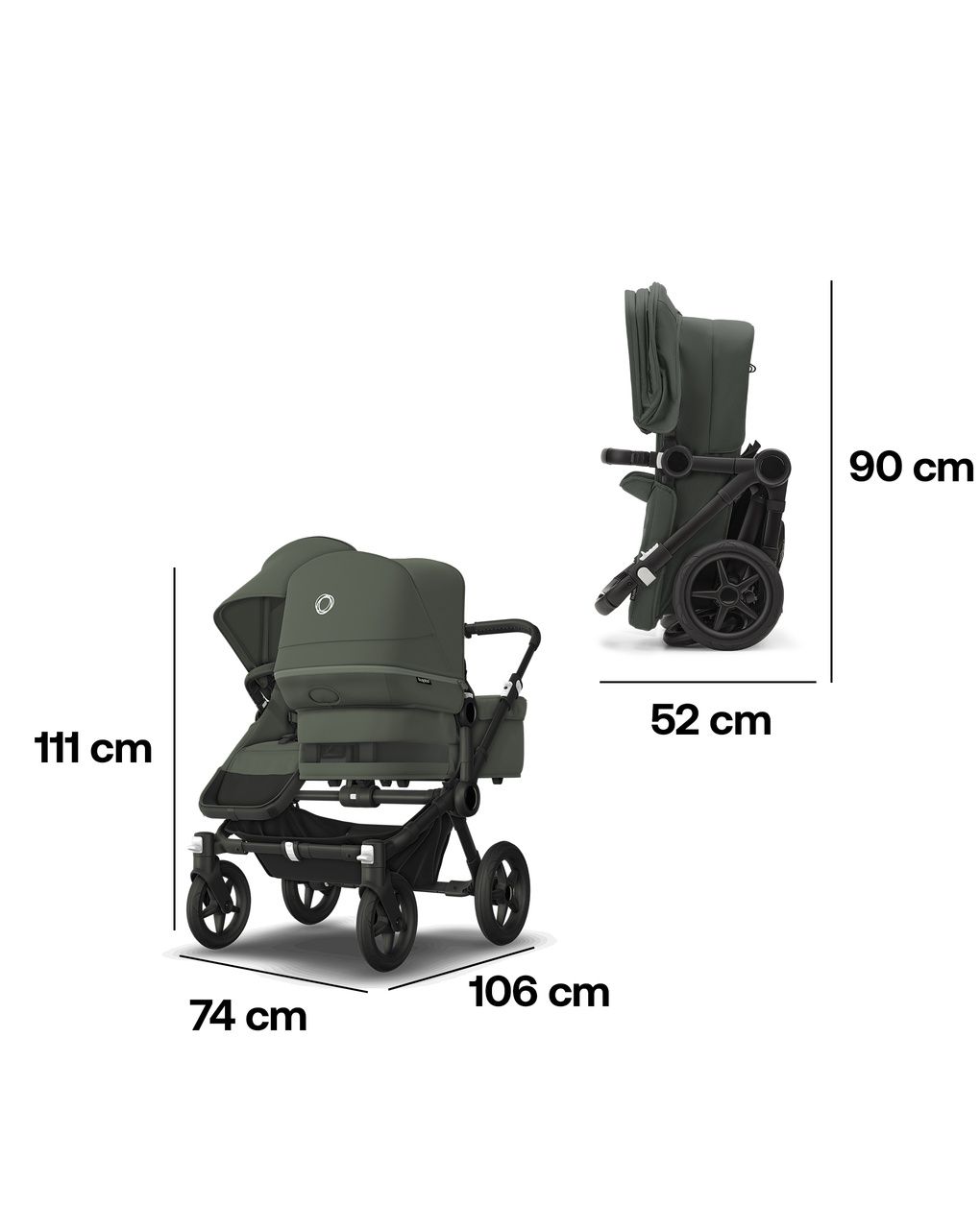 Kit di conversione donkey 5 fratellare forest green - bugaboo