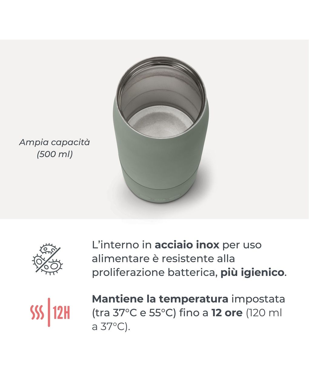 Bollitore e scalda latte portatile hot'n'go - nuvita