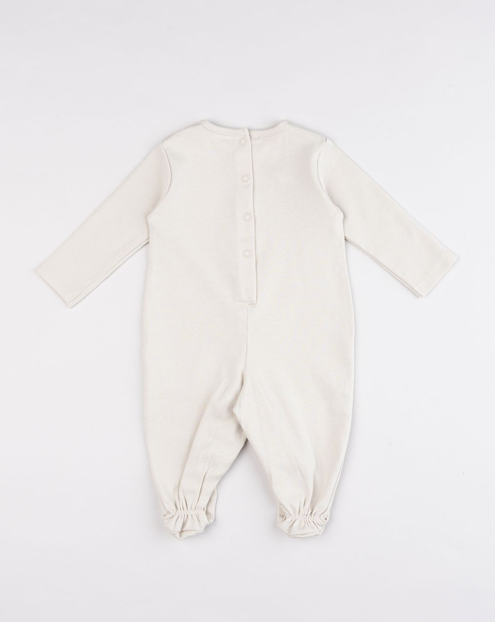 Tutina neonato beige con gattino