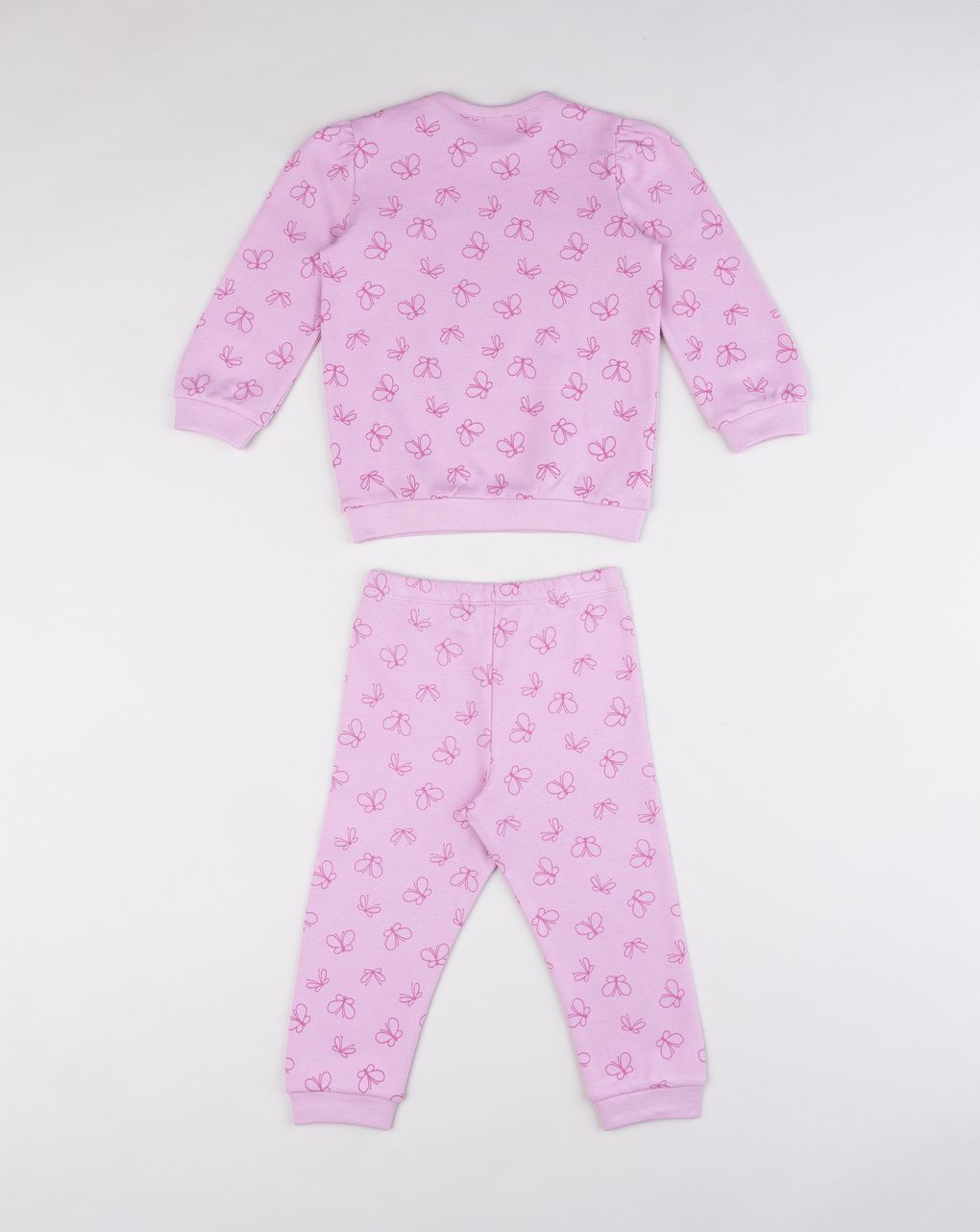 Pigiama bimba rosa farfalle