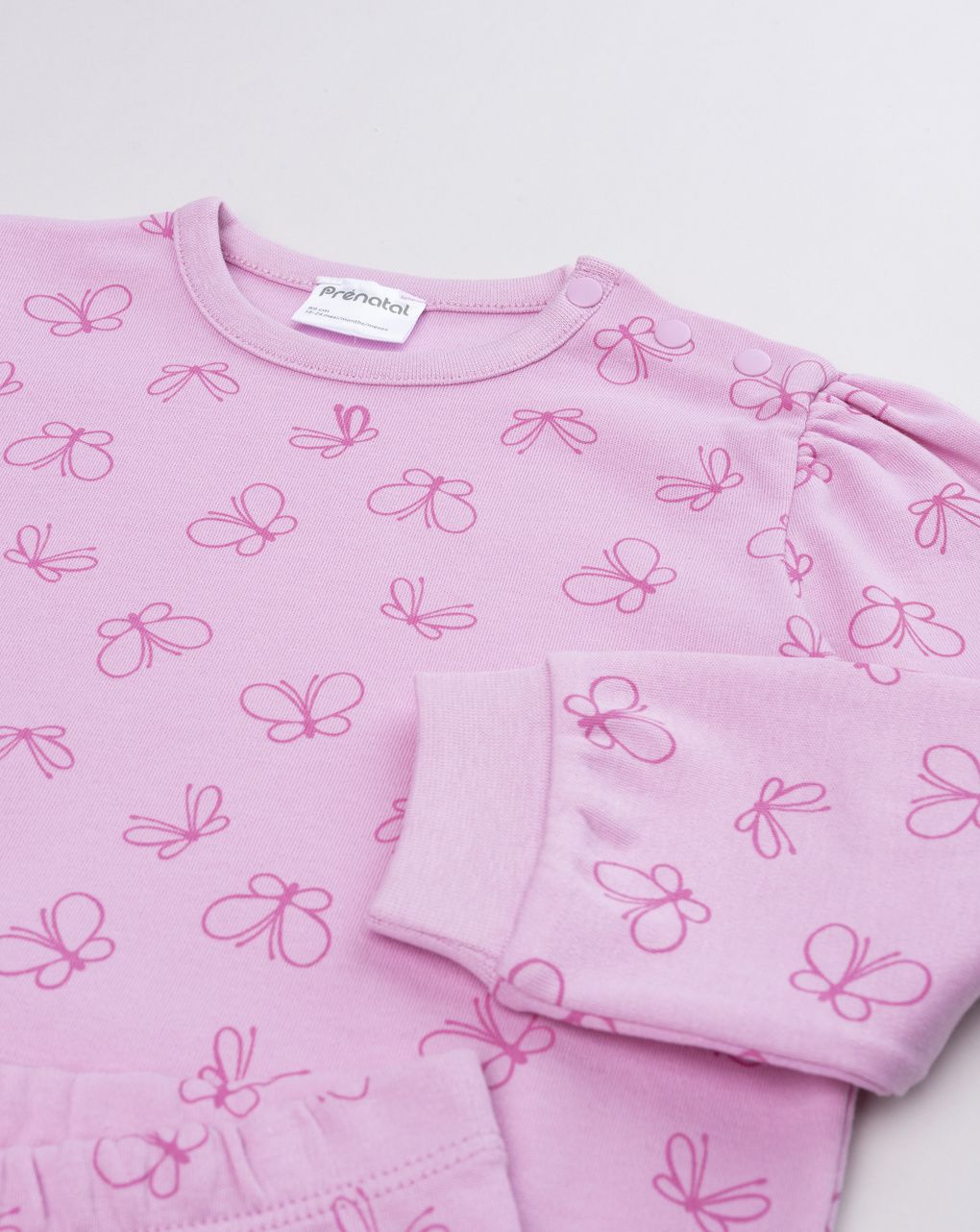 Pigiama bimba rosa farfalle