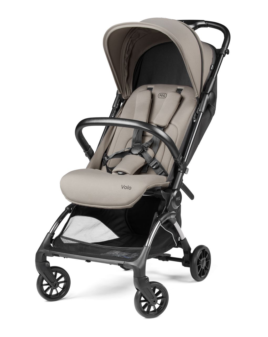 Passeggino ultracompatto volo - misty beige - peg