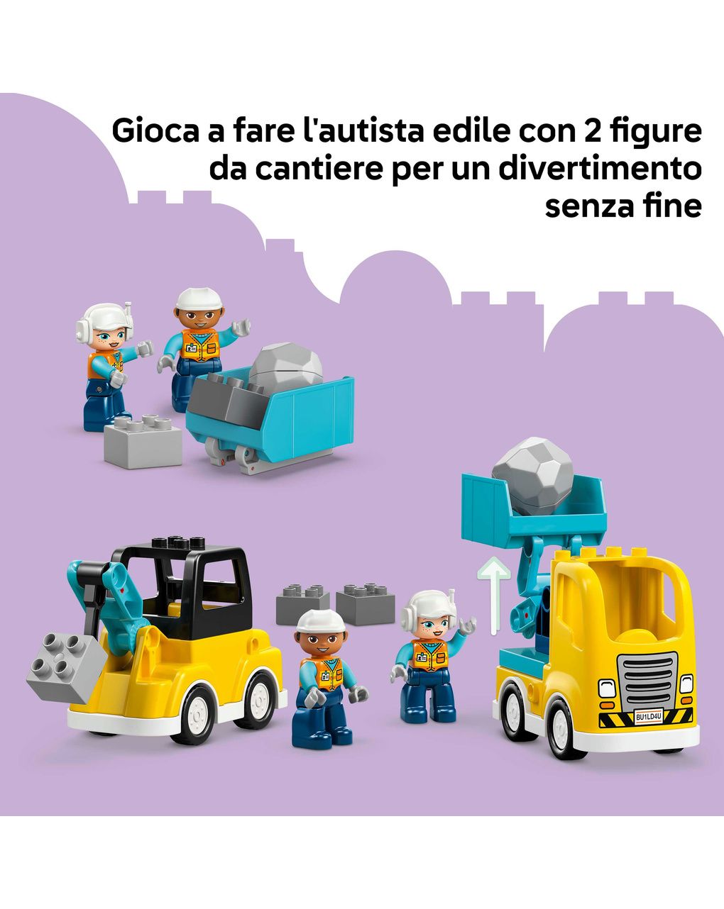 Lego duplo town veicoli da cantiere 3 in 1 - 10475