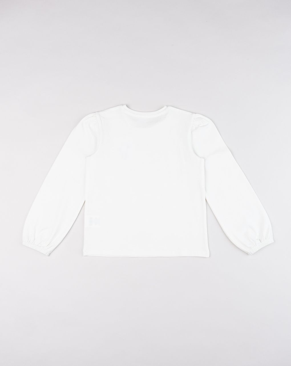 T-shirt manica lunga bimba panna con stampa