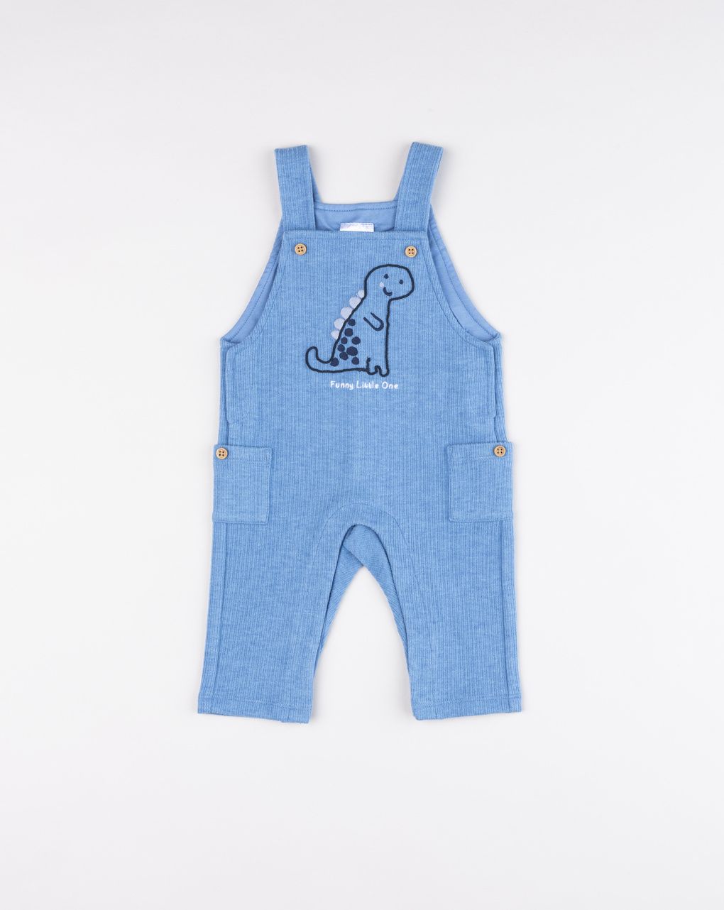 Salopette bimbo blu dino