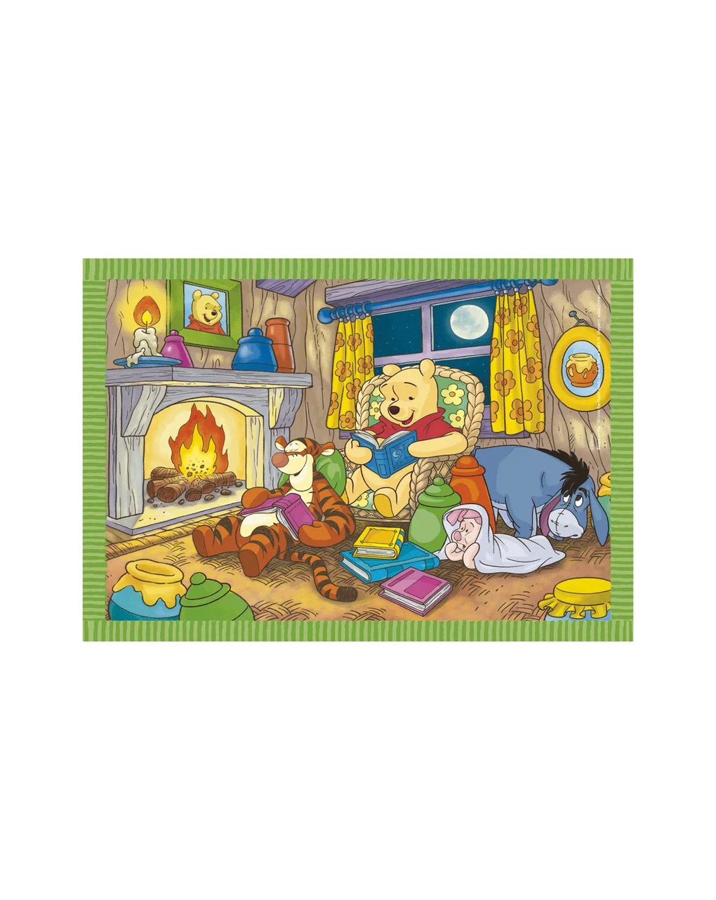 Clementoni supercolor puzzle 4in1 disney winnie the pooh – 1×12 + 1×16 + 1×20 + 1×24 pezzi, puzzle bambini 3 anni