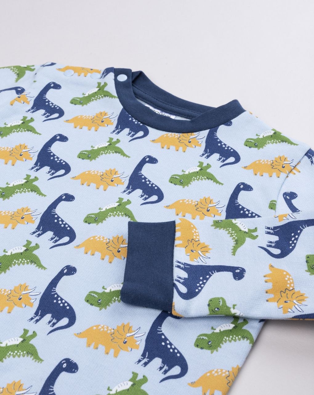 Pigiama felpato bimbo "dino" allover