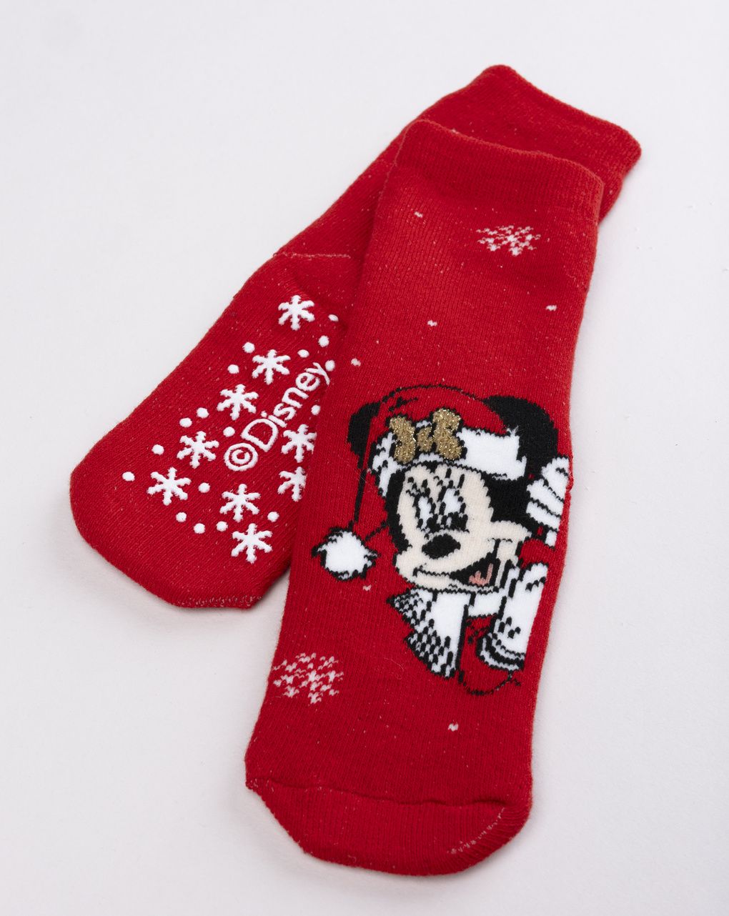 Antiscivolo natalizie bimba rosse  minnie