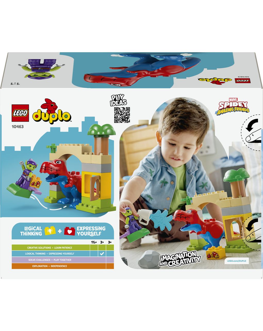 Lego duplo marvel 10463 dinosauro spidey-rex vs. goblin