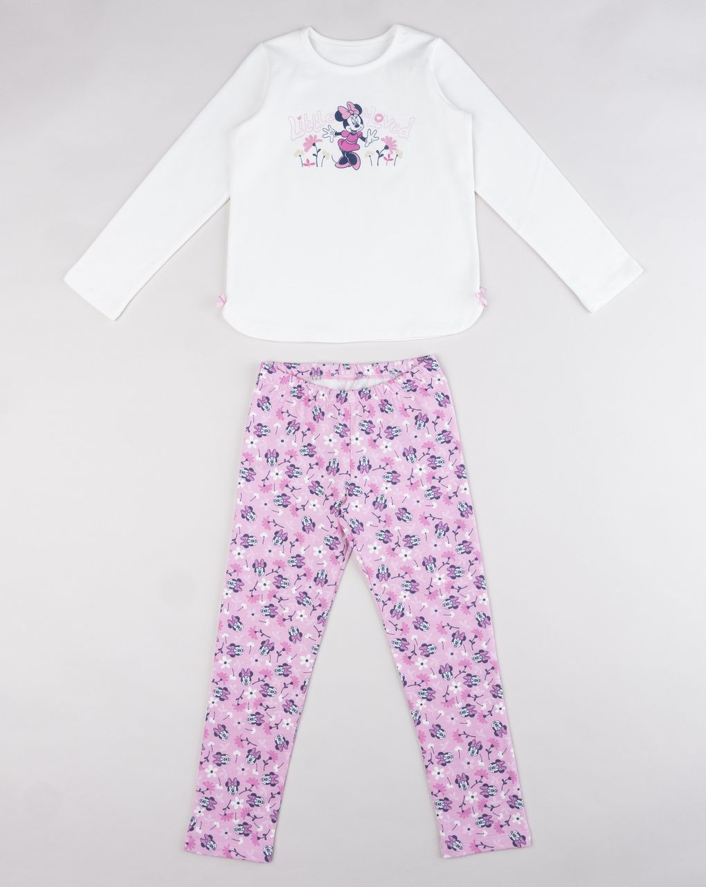 Pigiama felpato bambina due pezzi minnie mouse