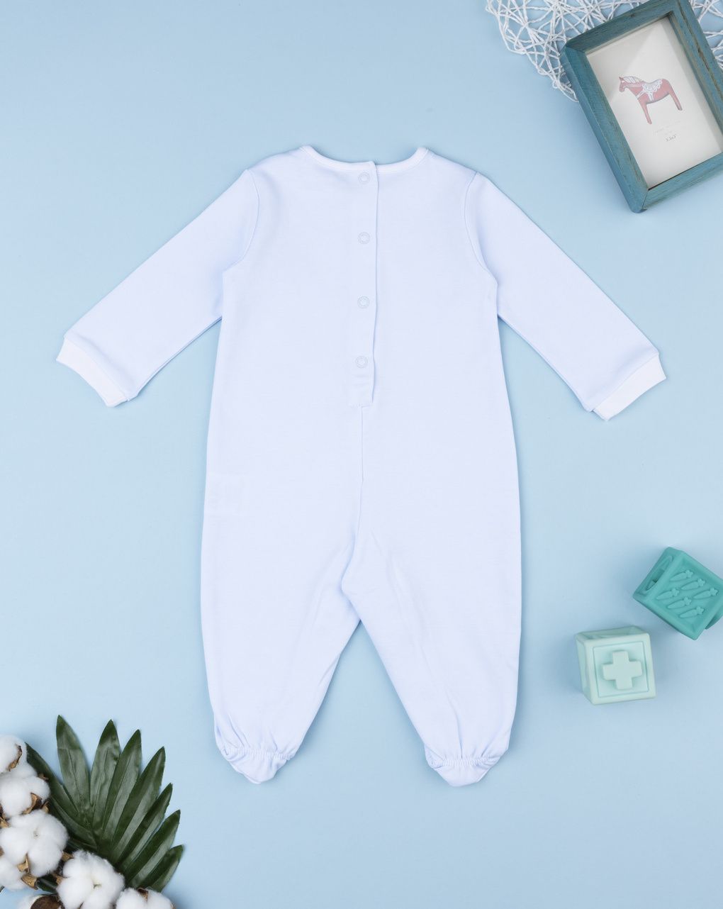 Tutina azzurra neonato orsetto