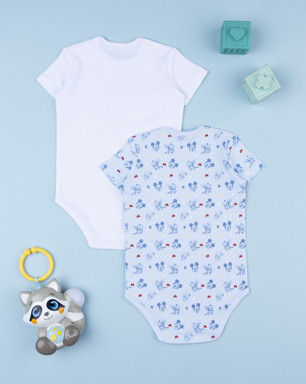 Pack 2 body bimbo mickey mouse maniche corte