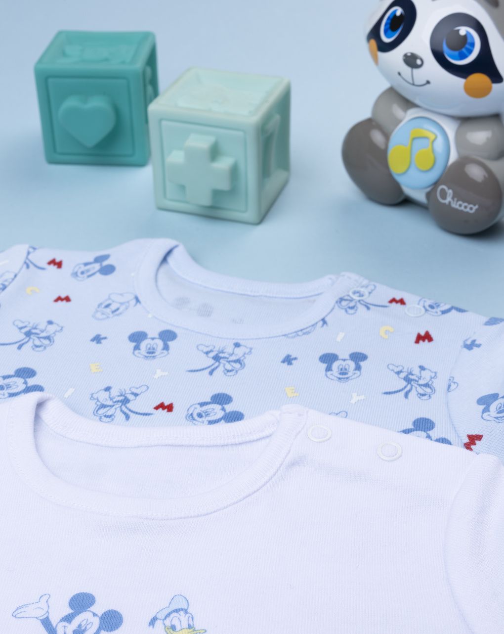 Pack 2 body bimbo mickey mouse maniche corte