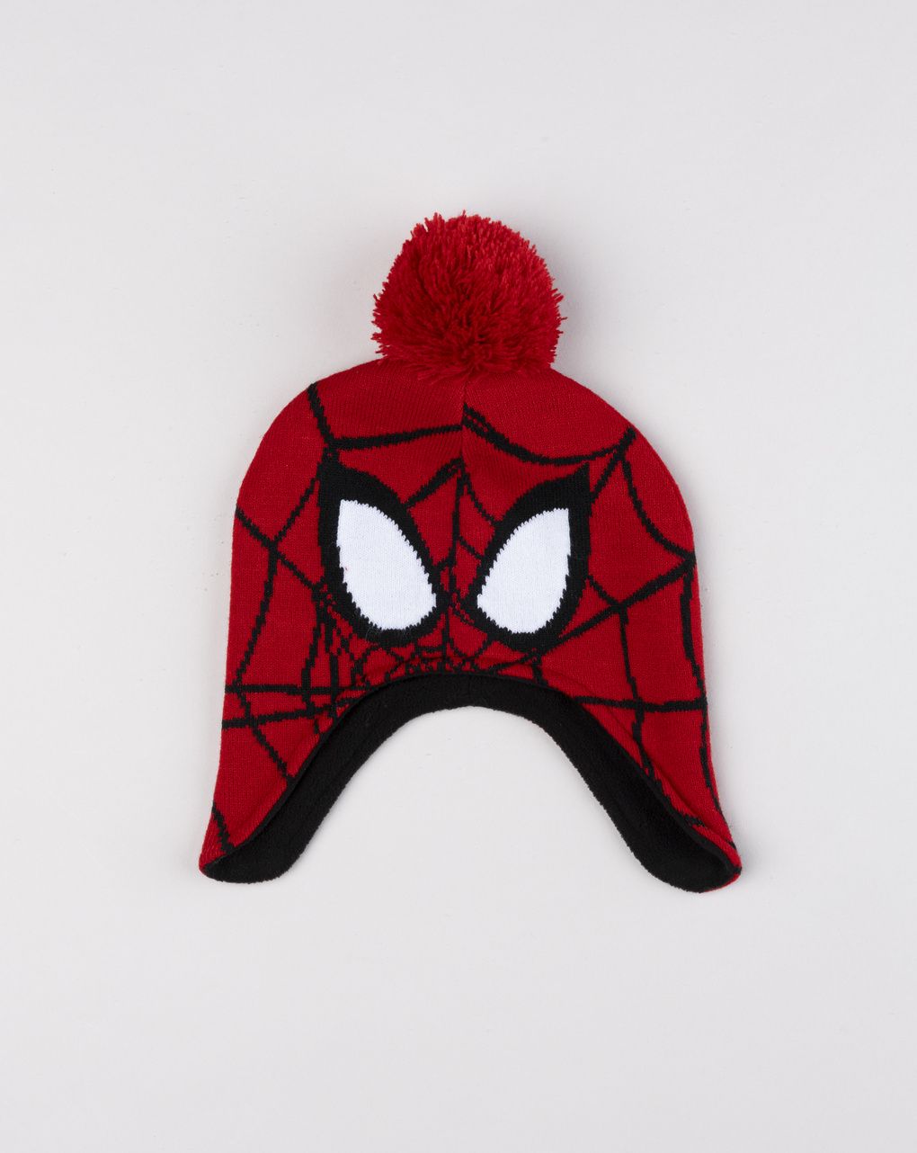 Cappello bambino rosso spiderman con paraorecchie