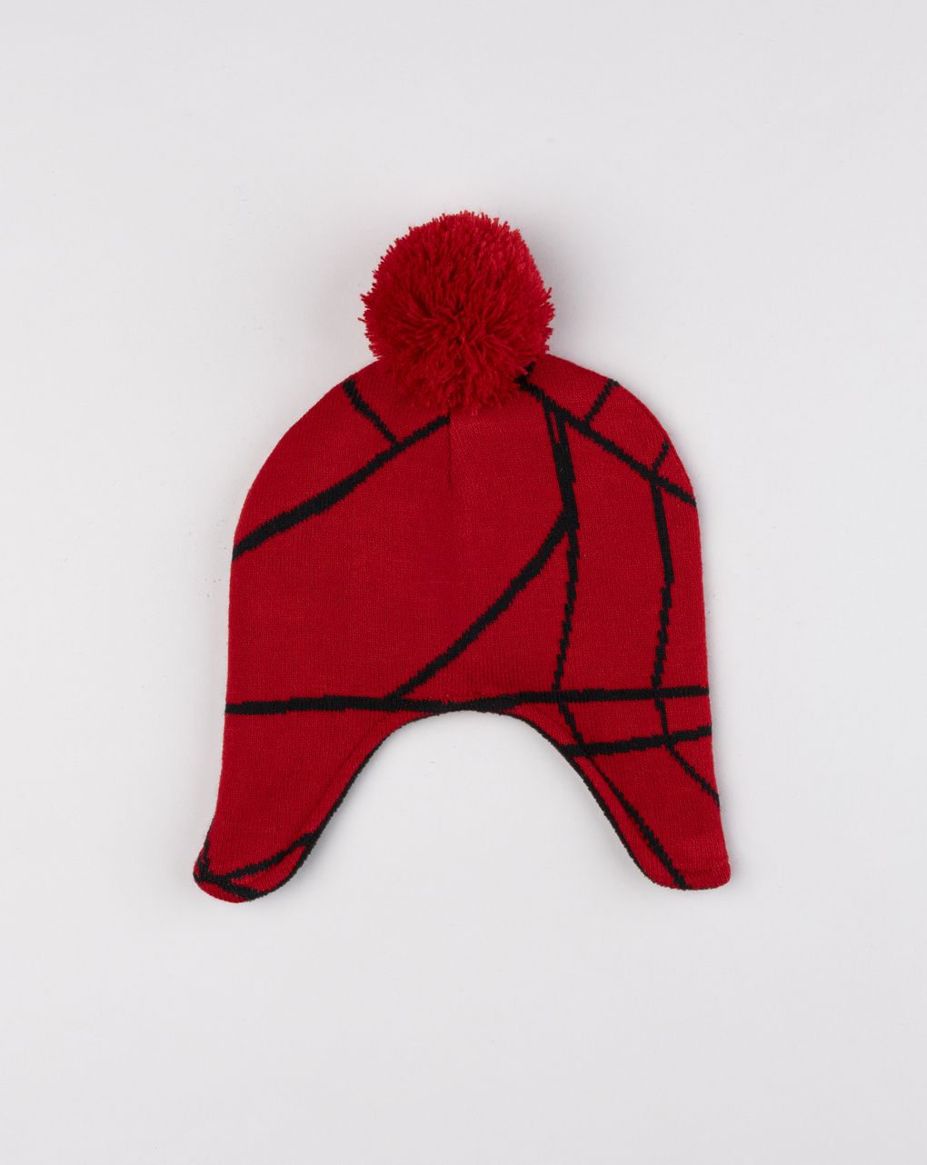 Cappello bambino rosso spiderman con paraorecchie