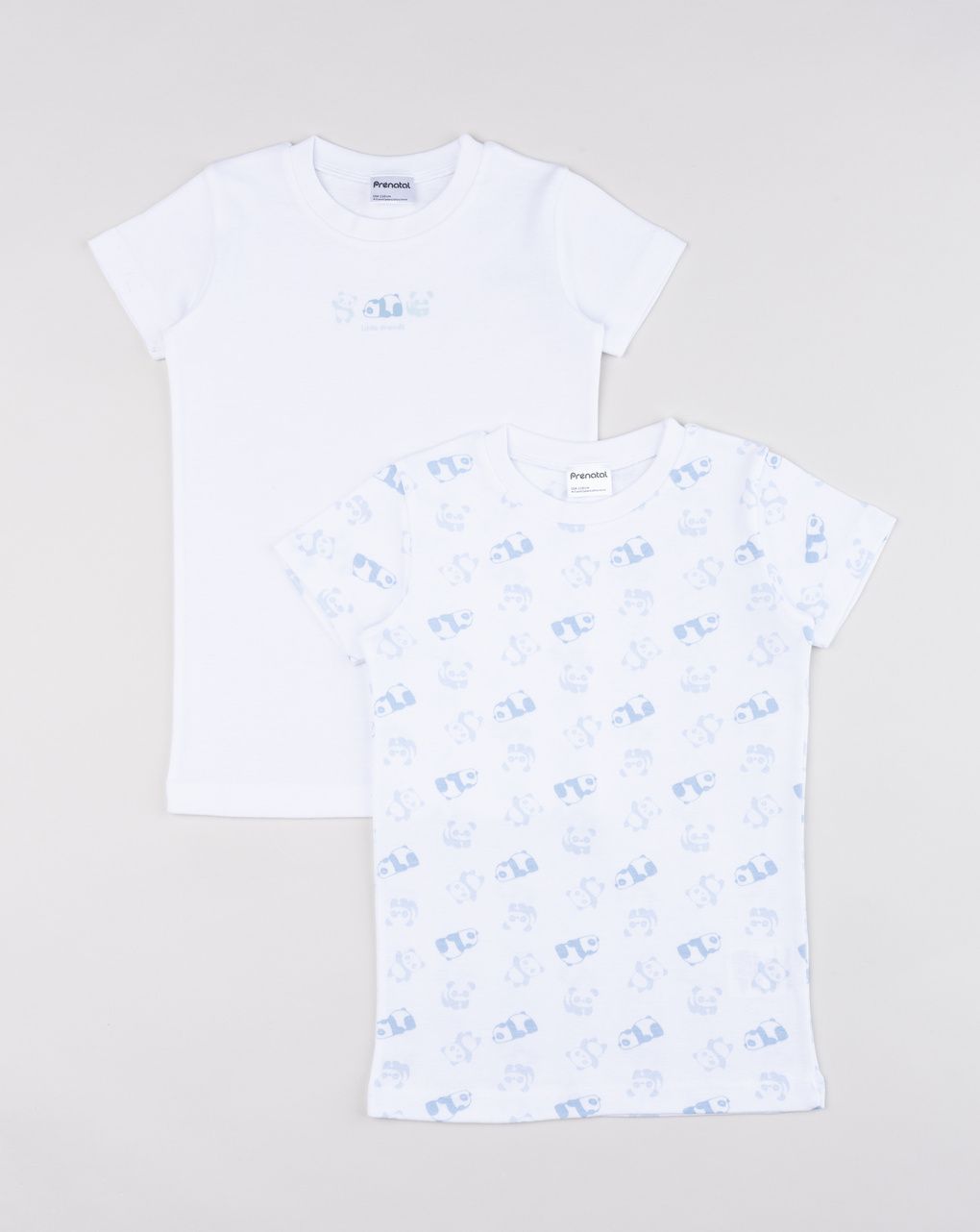 Pack 2 t-shirt intime bimbo bianche stampate