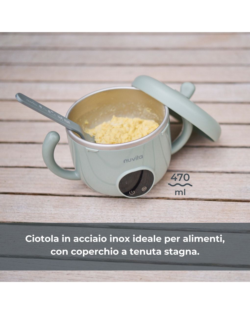 Scaldapappa ricaricabile pappa'n'go -  1980 - nuvita