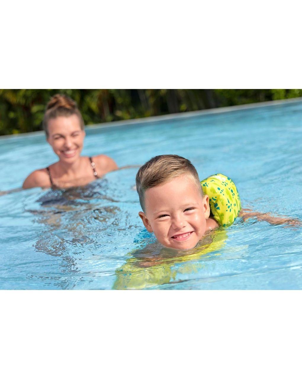 Bestway 9012t giubbino da nuoto per bambini puddle jumper con braccioli, verde