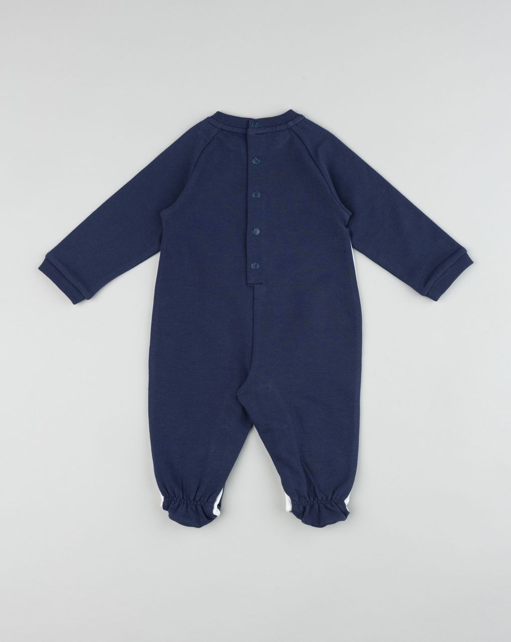 Tutina neonato blu/bianco baseball