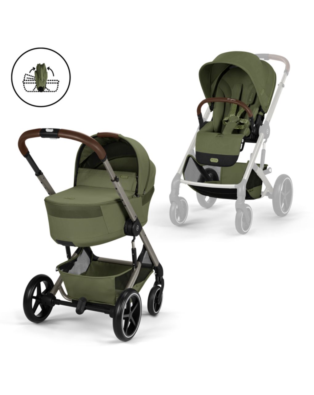 Trio balios s lux tpe nav rich cloud g3 pls moss green+adatt - cybex