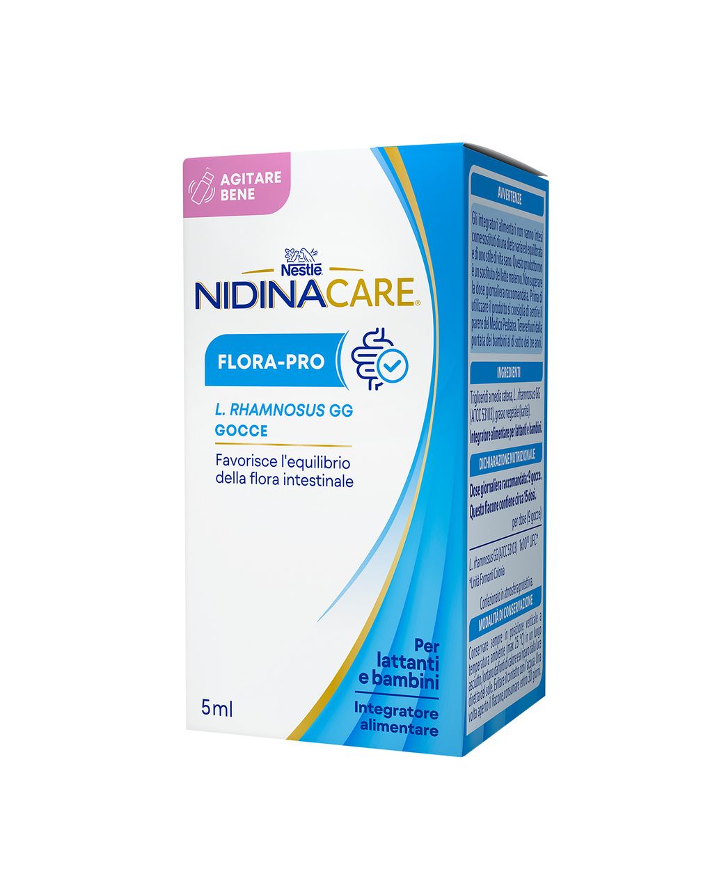 Nidinacare flora-pro integratore alimentare dalla nascita, flacone 5ml - nestle'