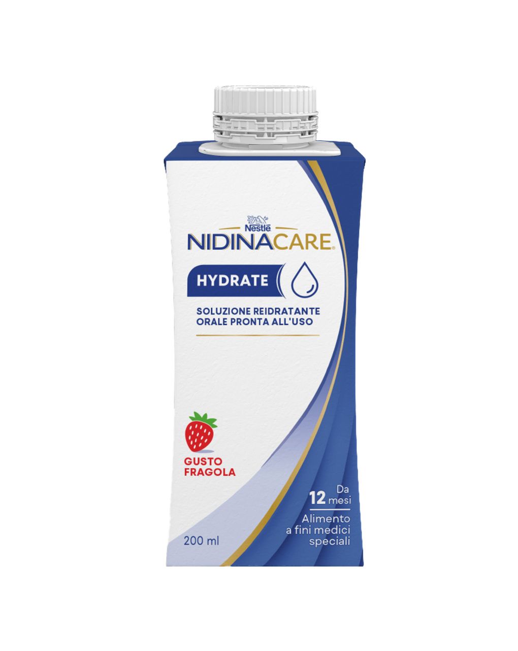 Nidinacare hydrate alimento a fini medici speciali, 4 brick da 200ml - nestle'