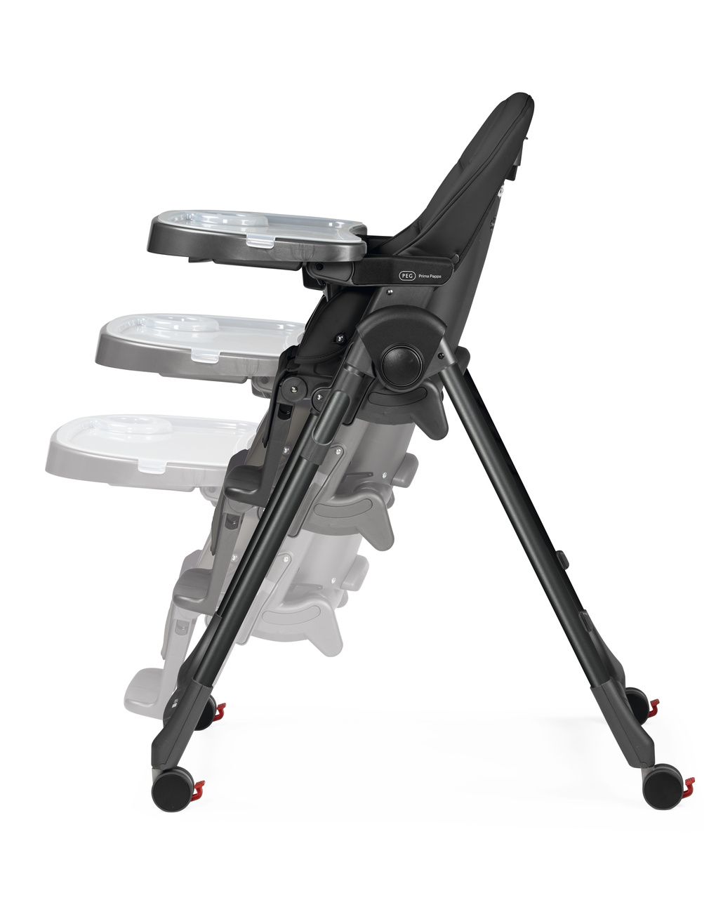 Seggiolone pappa prima pappa follow me plus - true black - peg