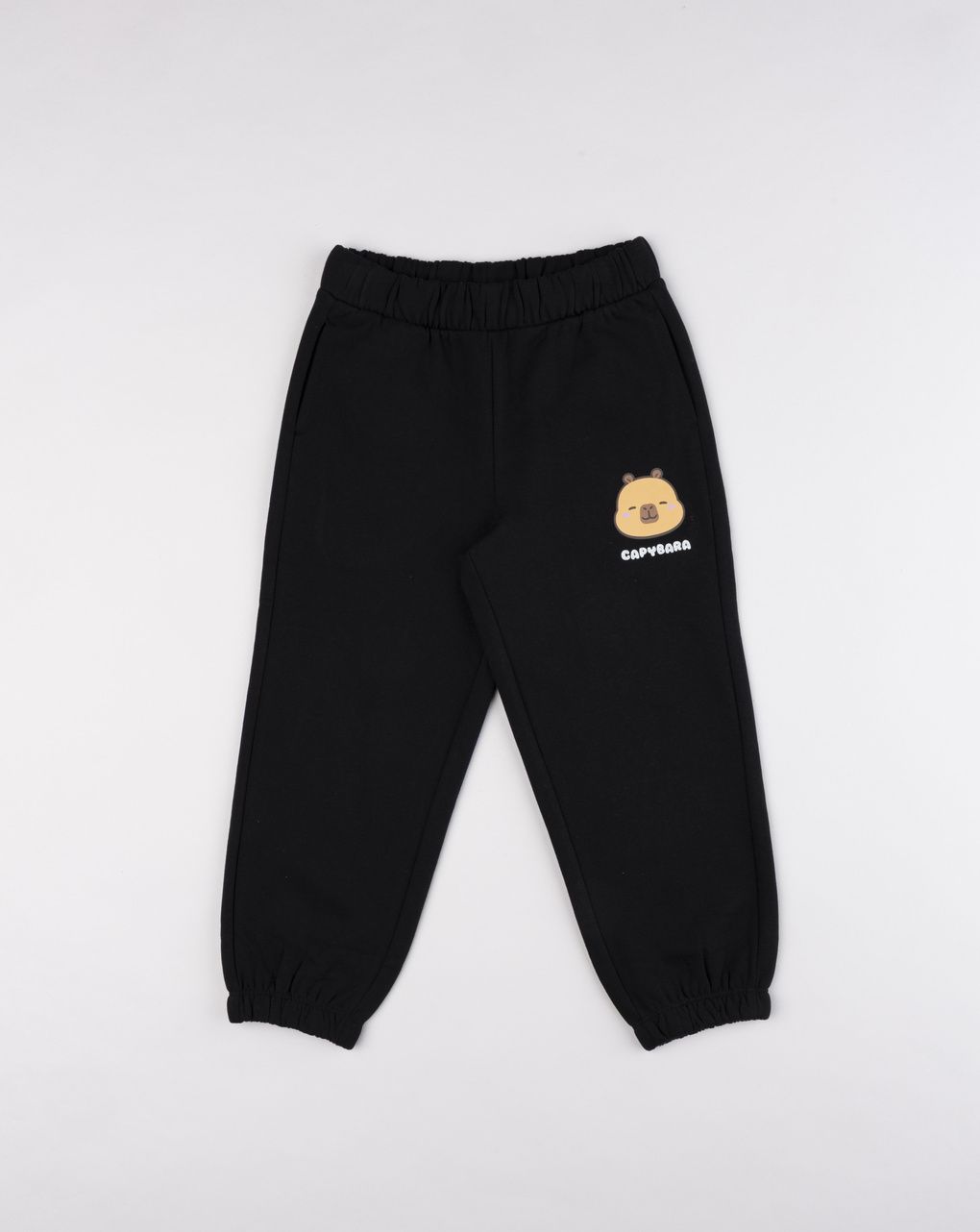 Pantaloni tuta bambina capibara neri
