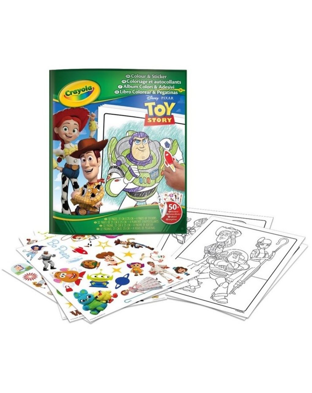 Crayola libro da colorare divertente con adesivi toy story 5
