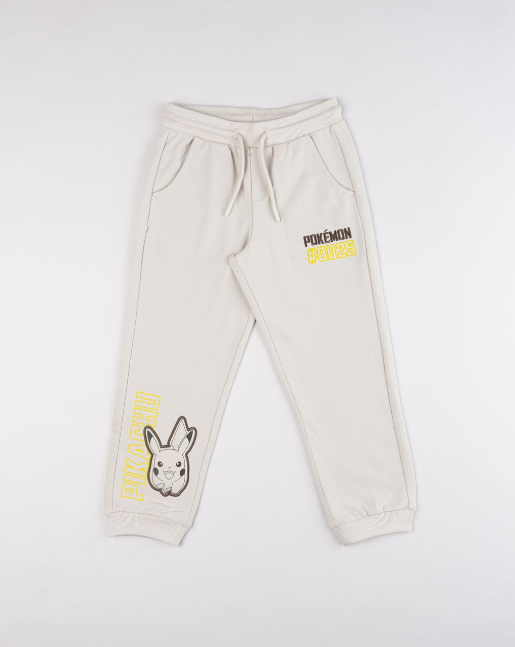 Pantaloni tuta bambino pokémon pikachu beige