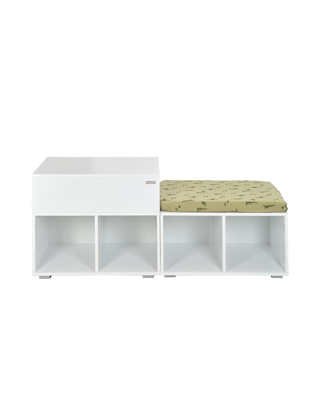 Sistema modulare domino struttura bianca + 2 ante naturali - italbaby