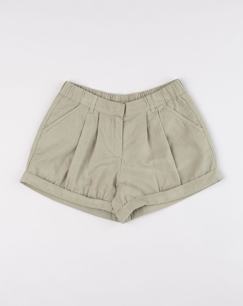 Shorts little wild verde militare bambina