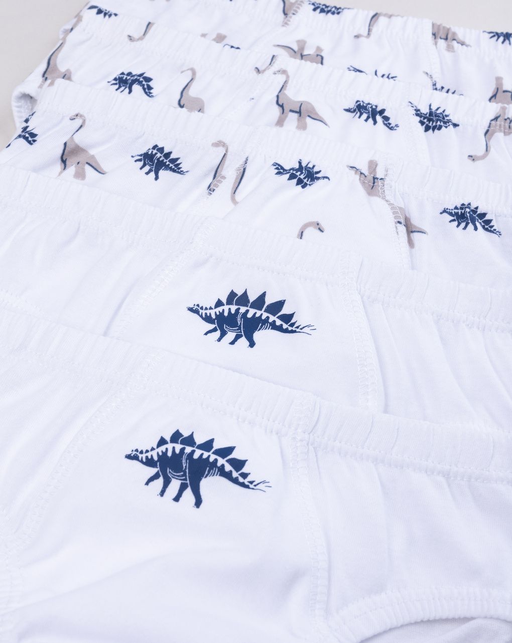 Pack 5 slip bambino cotone fantasia dinosauri