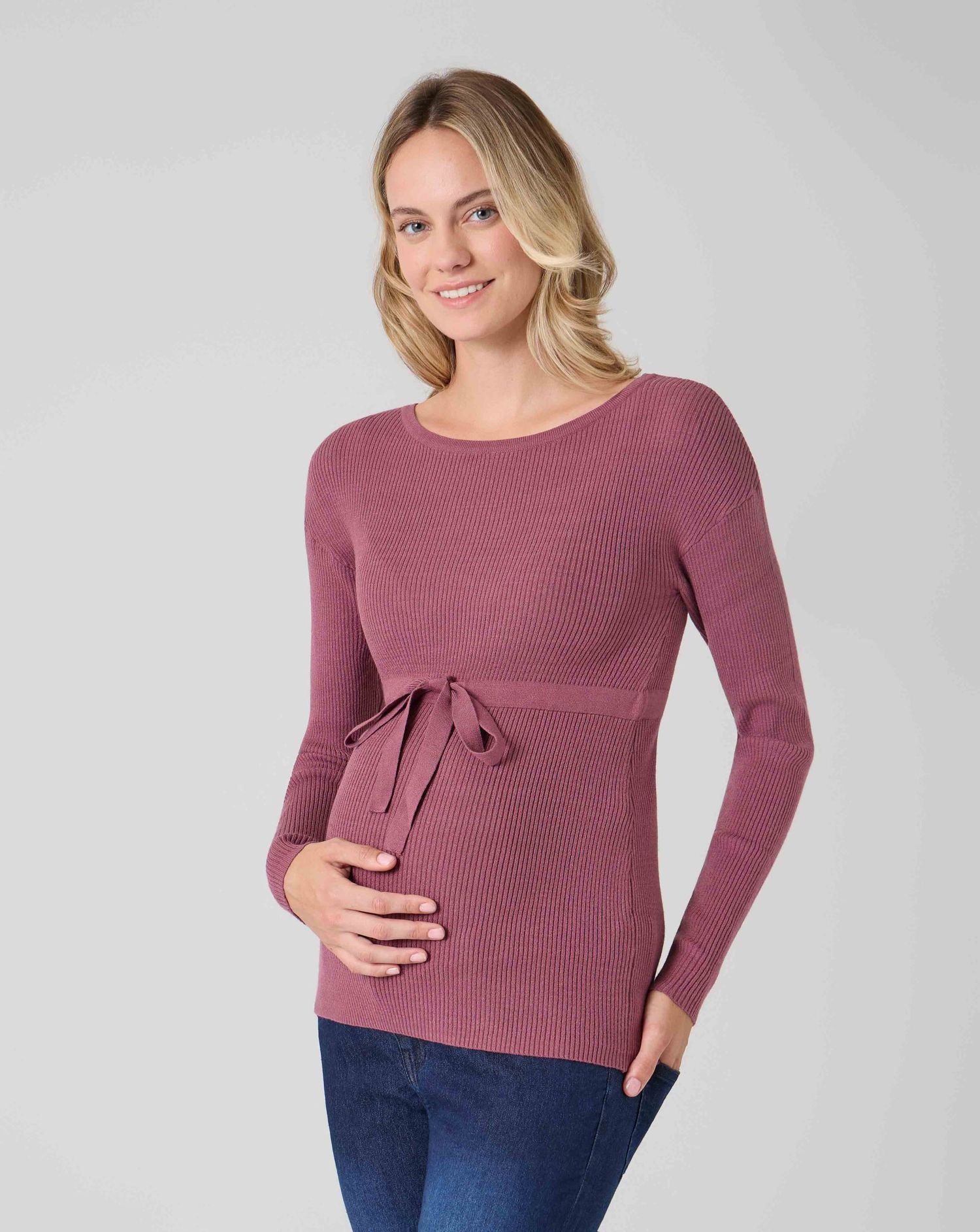 Maglia tricot premaman bordeaux