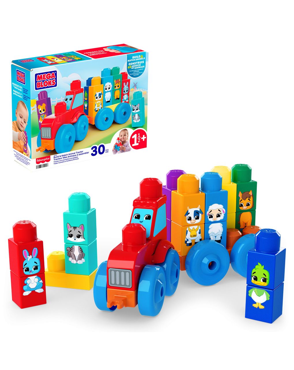 Mega bloks - trattore degli animali