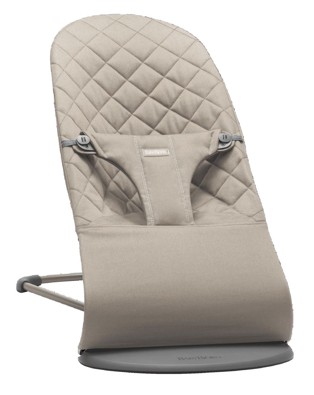 Sdraietta bliss tessuto trapunto classico grigio sabbia - babybjorn