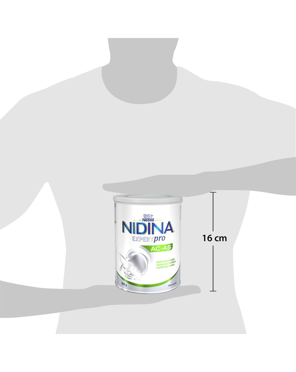 Nidina expertpro ac-as alimento a fini medici speciali in polvere, 800g - nestle'