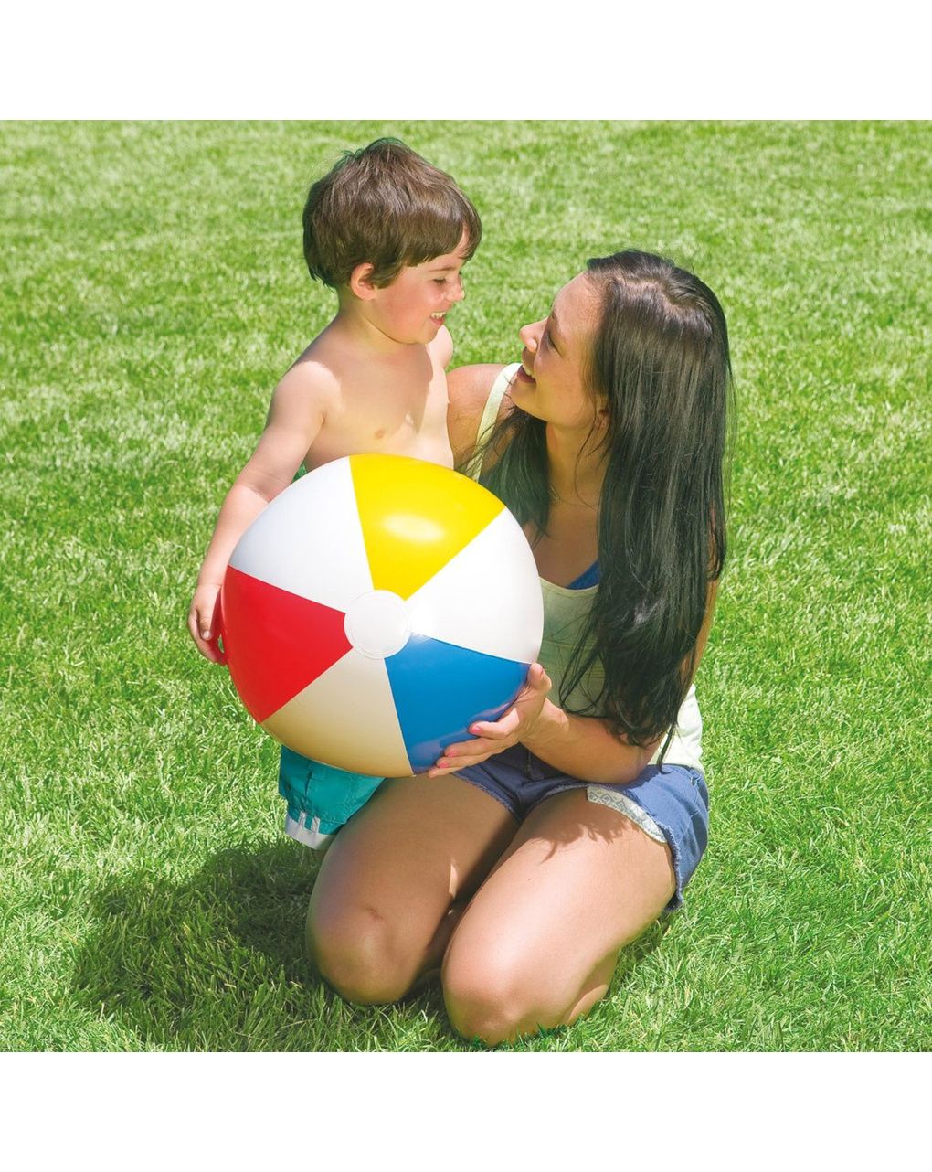 Intex 59020np - pallone gonfiabile glossy assortiti, vinile, multicolore, 51 cm