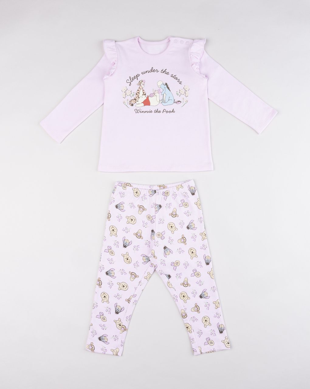 Pigiama felpato bimba rosa winnie the pooh