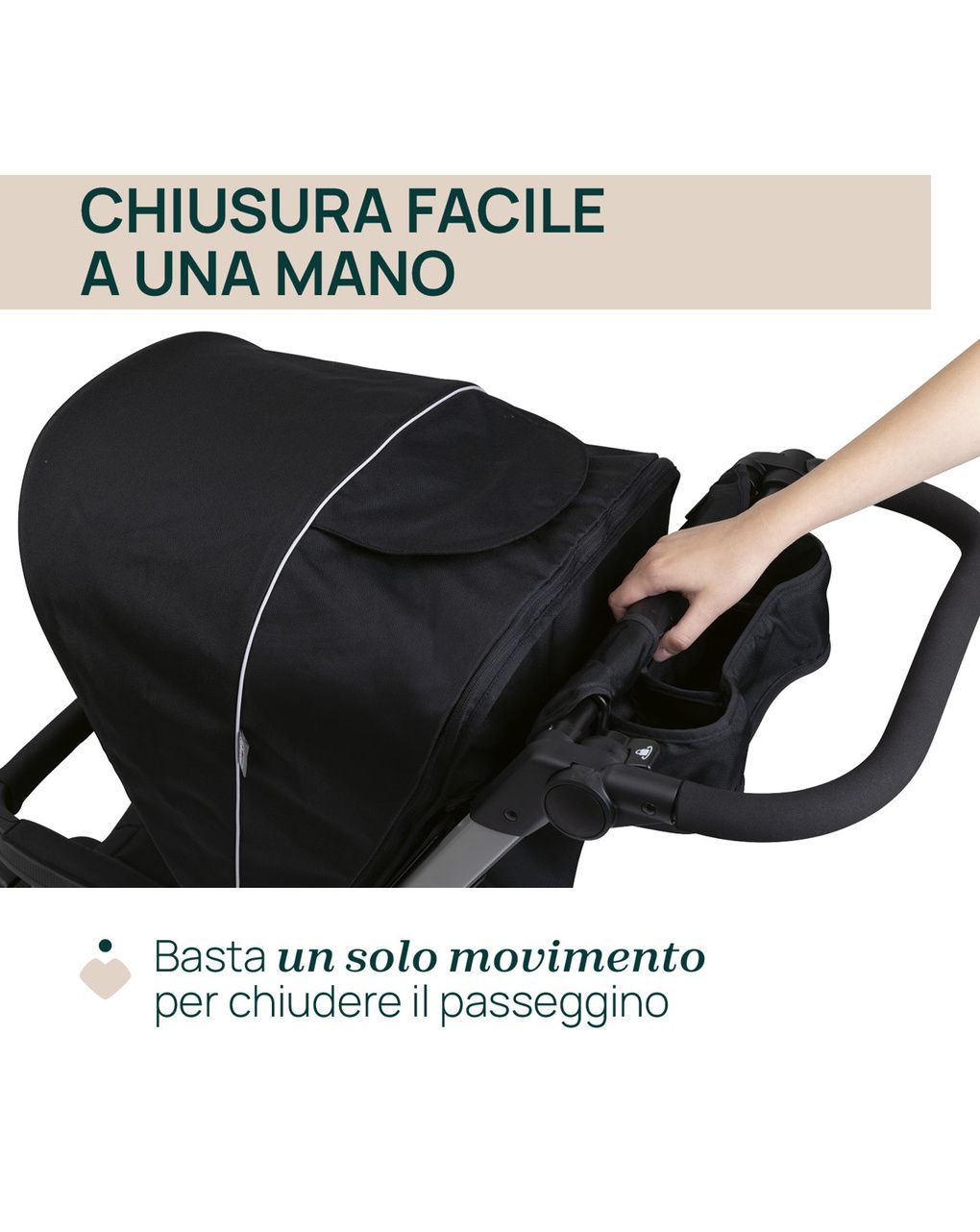 Passeggino activ3 ebony - chicco