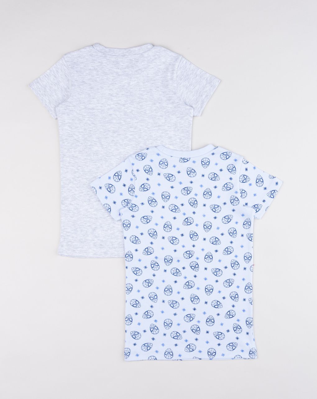 Pack 2 maglie intime bambino spiderman grigio/azzurro