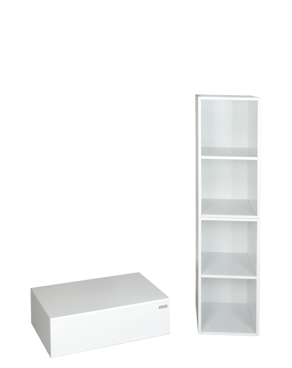 Sistema modulare domino struttura bianca + 2 ante naturali - italbaby