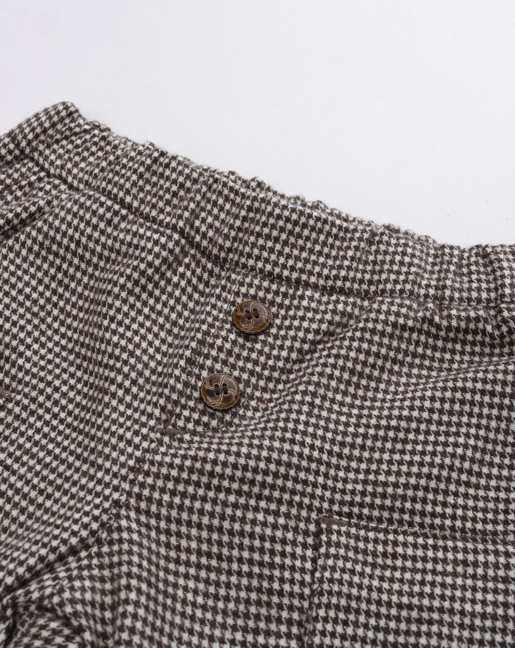 Pantalone soft winter a quadretti marrone bimbo