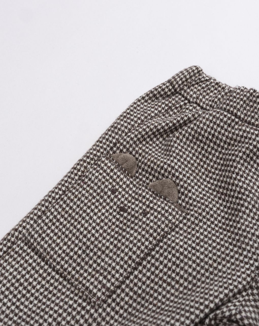 Pantalone soft winter a quadretti marrone bimbo